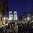 Abends an der spanischen Treppe