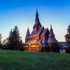 Abends an der Stabkirche in Hahnenklee