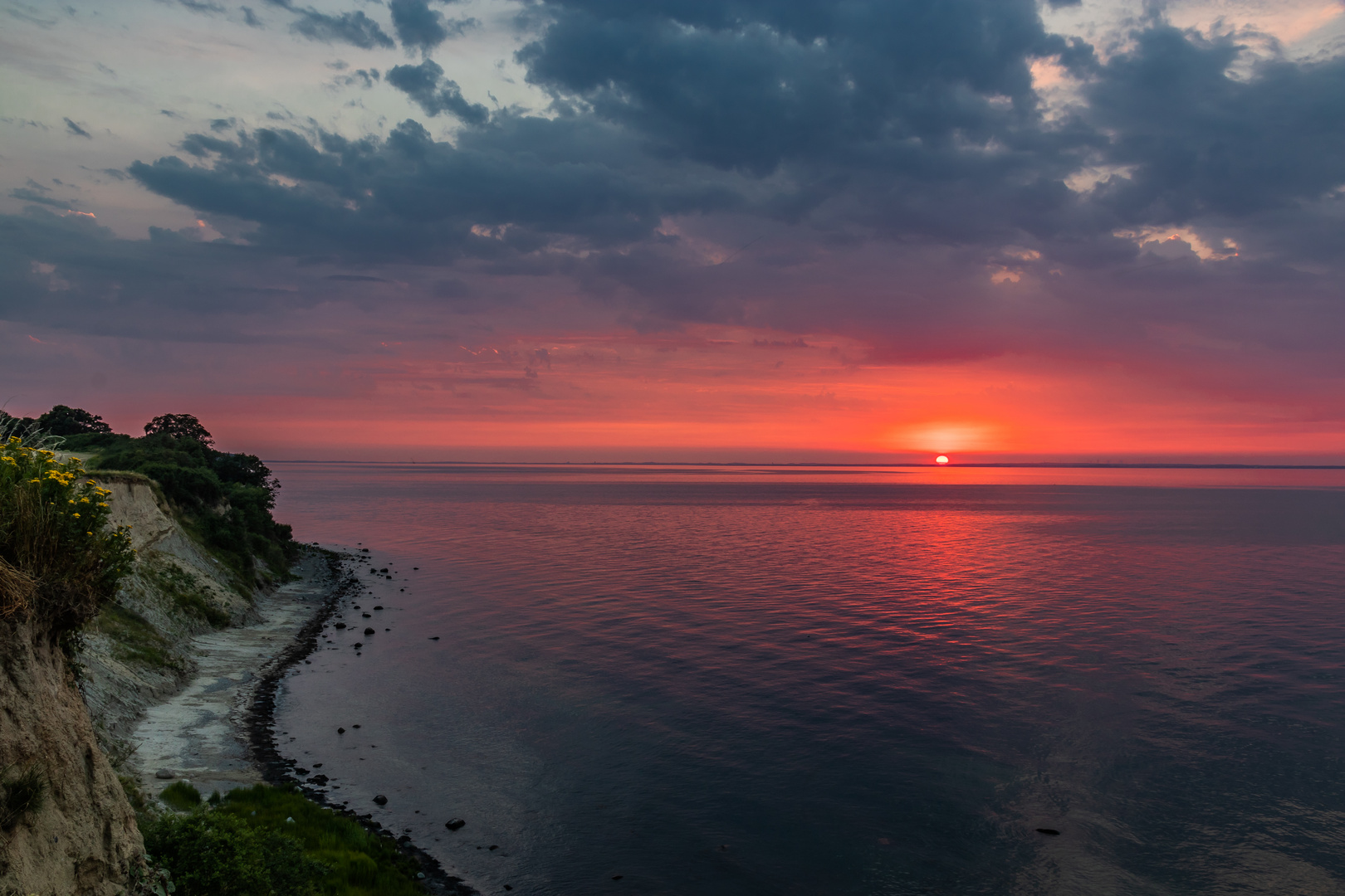 Abends an der Steilküste in Nordwest-Mecklenburg