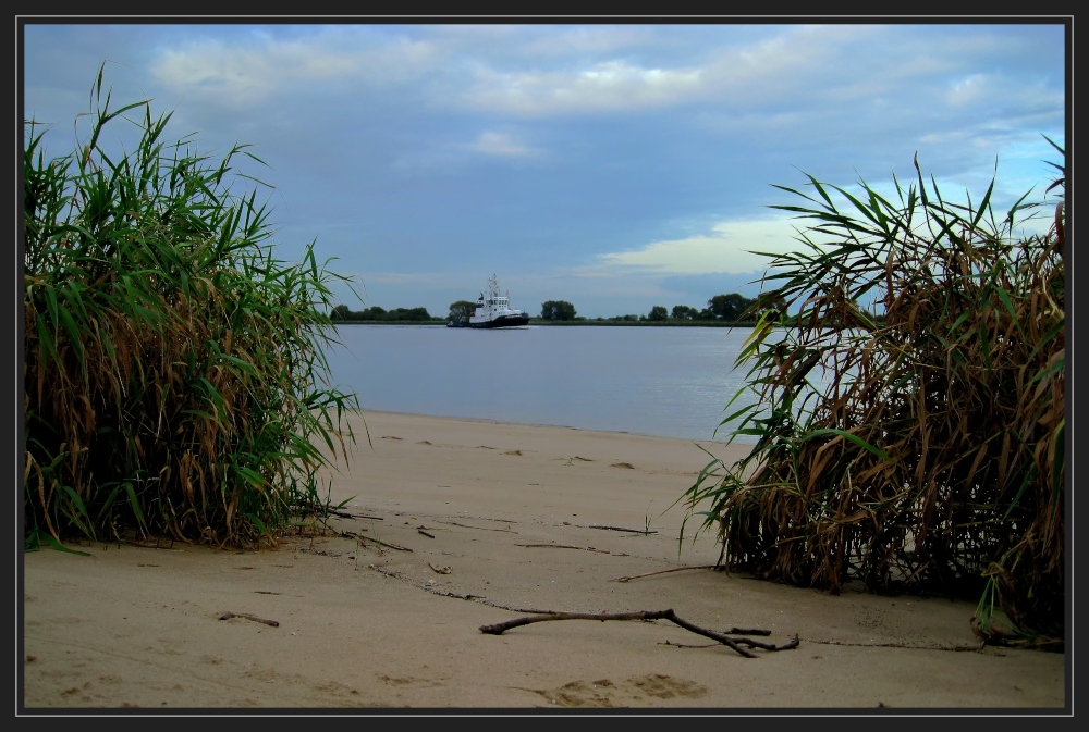 Abends an der Unterweser