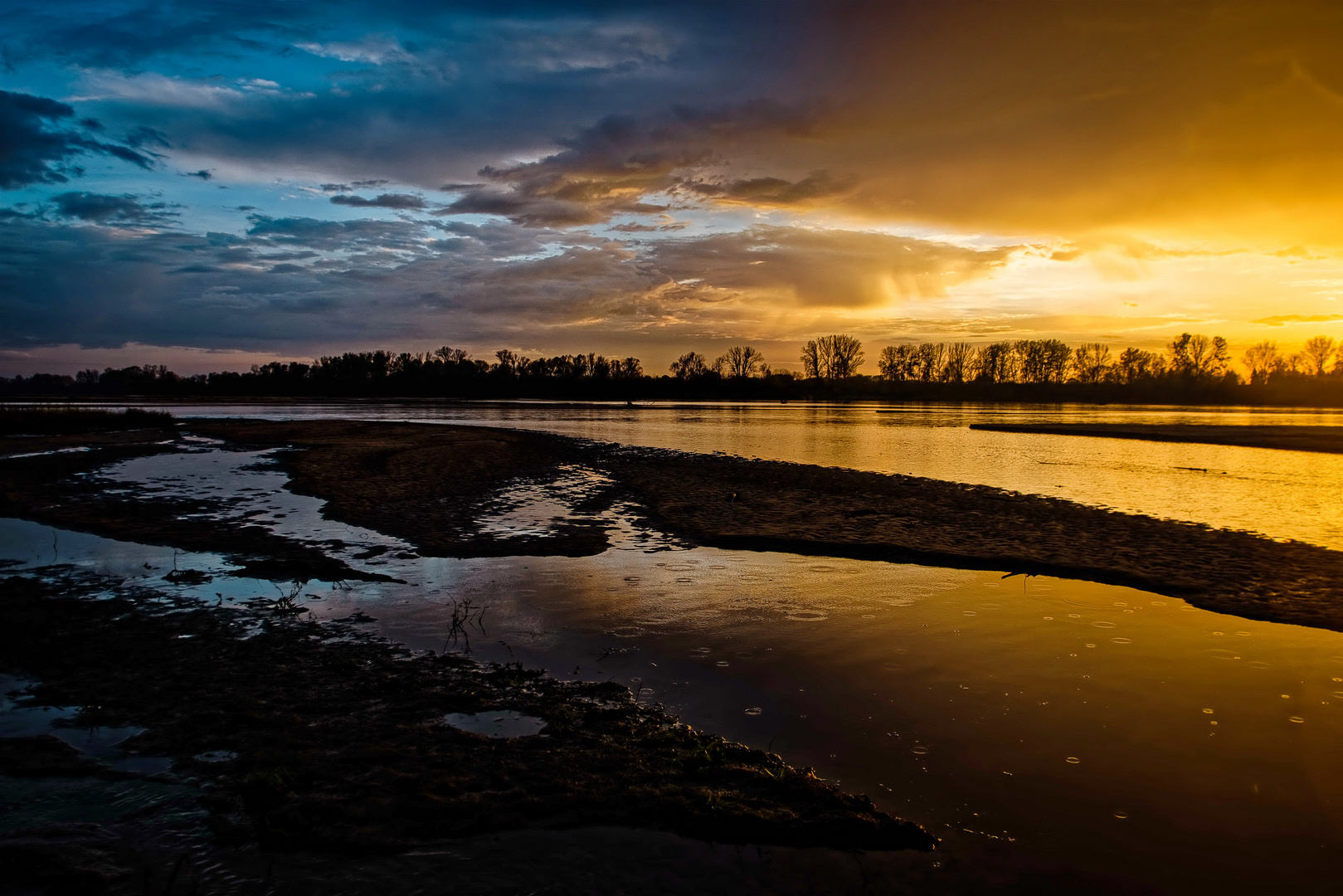 Abends an der Weichsel