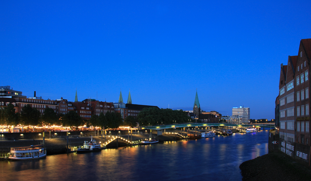 ... abends an der Weser