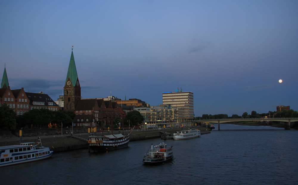 ... abends an der Weser II