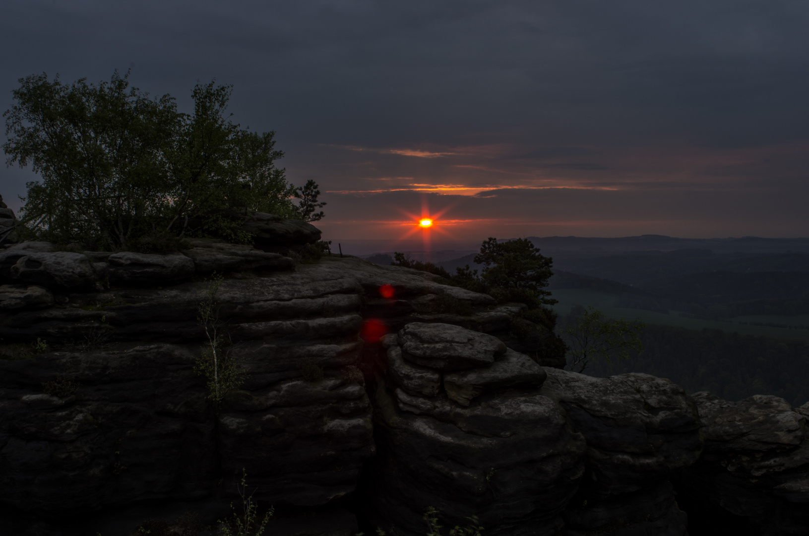 Abends auf dem Berg