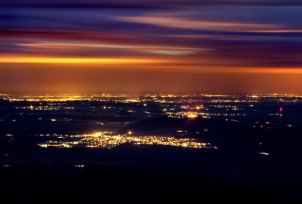 Abends auf dem Berg