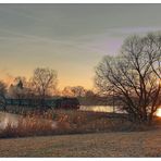 Abends auf dem Damm