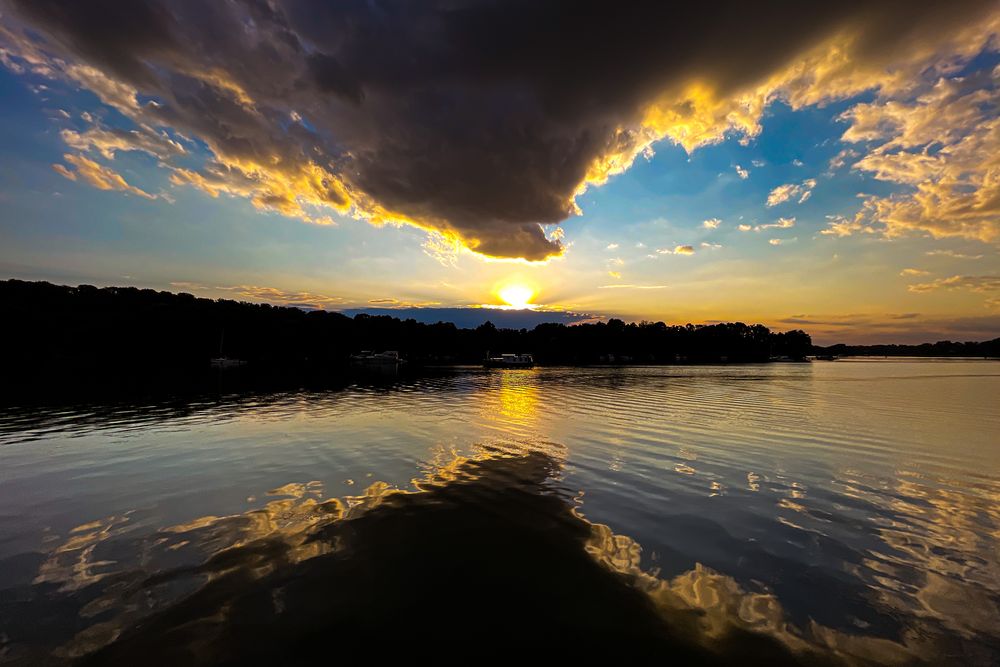 Abends auf dem Glindowssee