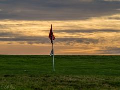 Abends auf dem Golfplatz