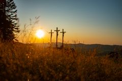 Abends auf dem heiligen Berg der Franken