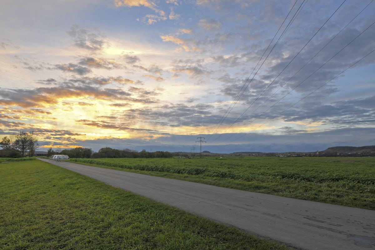 Abends auf dem Heimweg