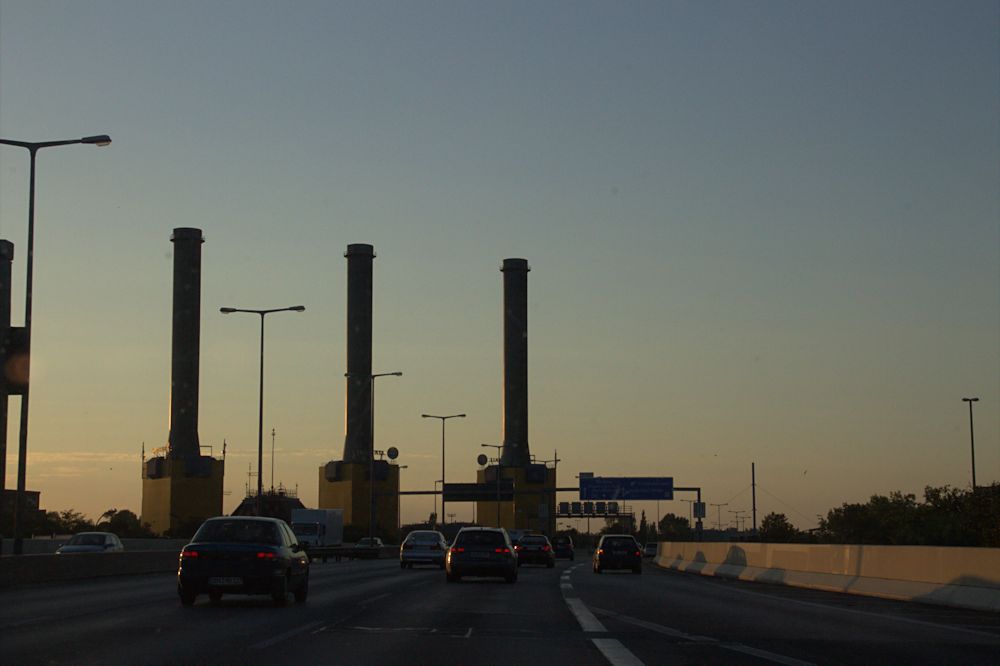 Abends auf dem Heimweg