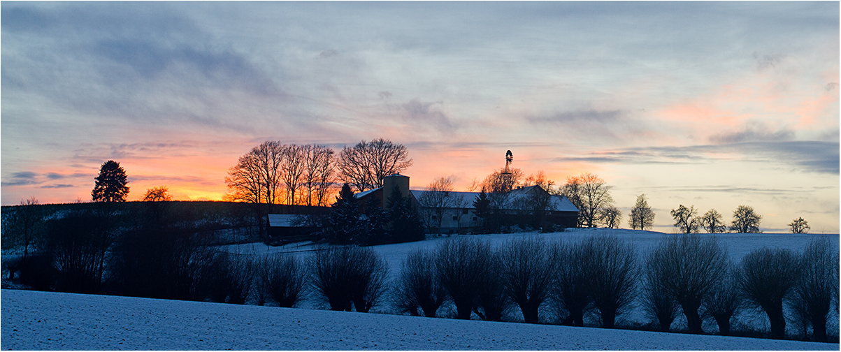 Abends auf dem Land