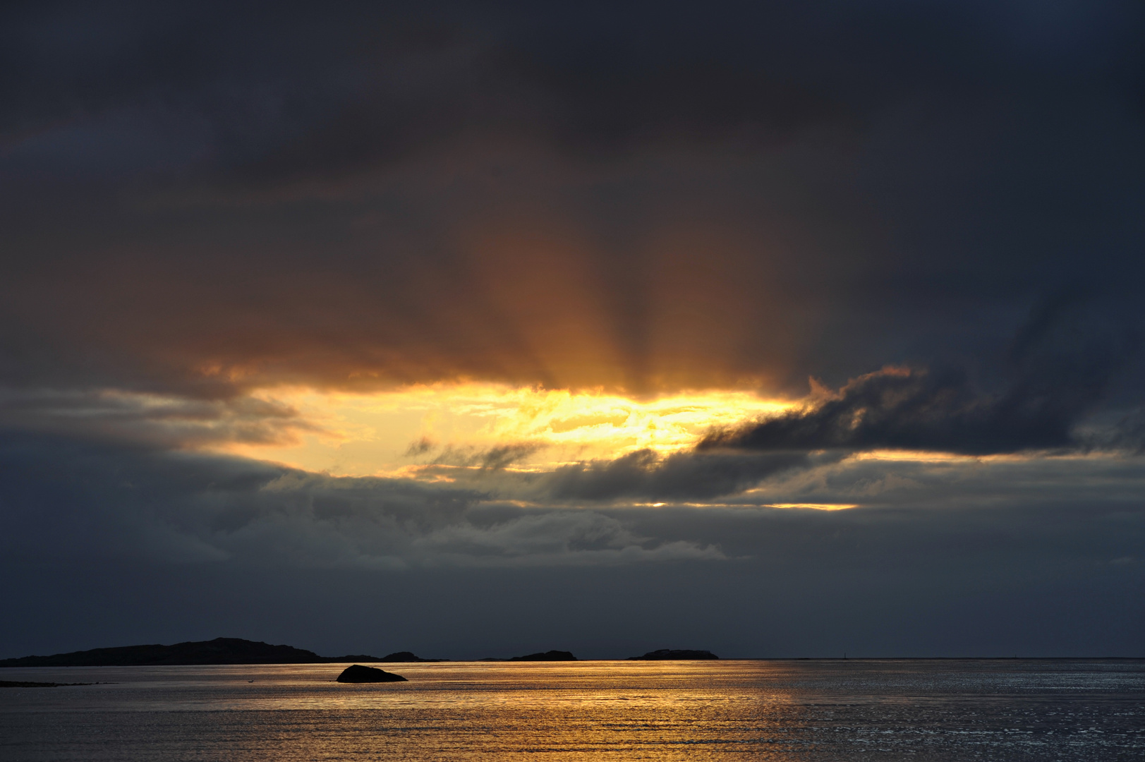 Abends auf dem Meer