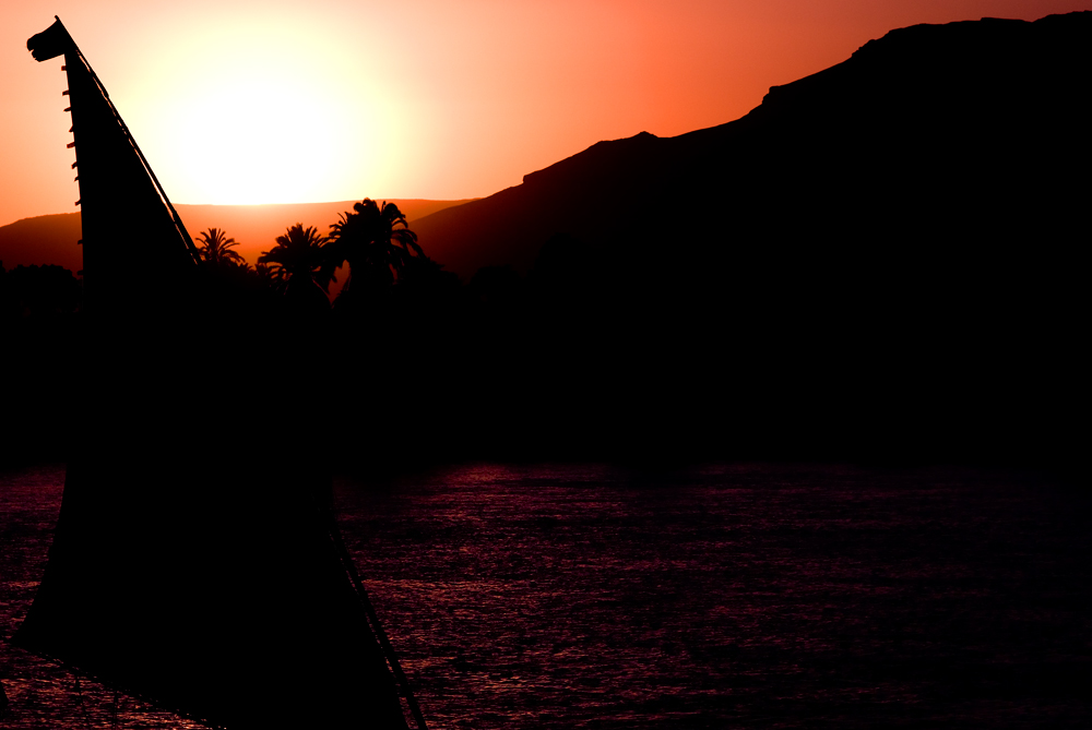 Abends auf dem Nil