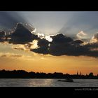 Abends auf dem Rhein