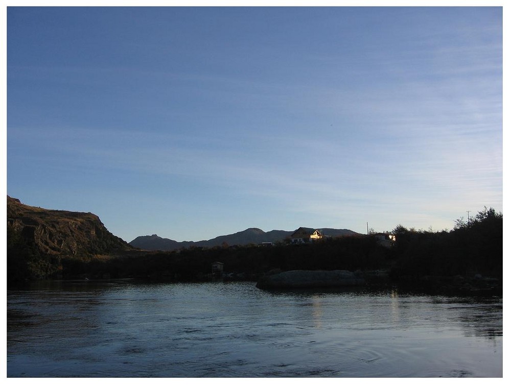 Abends auf dem Río Cochrane