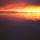 Abends auf dem Salar de Uyuni