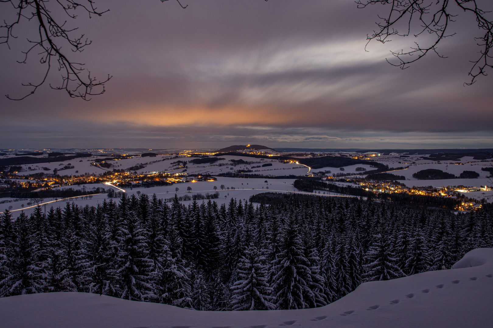 Abends auf dem Scheibenberg