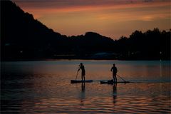 Abends auf dem Schliersee