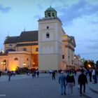 Abends auf dem Schlossplatz in Warschau 2