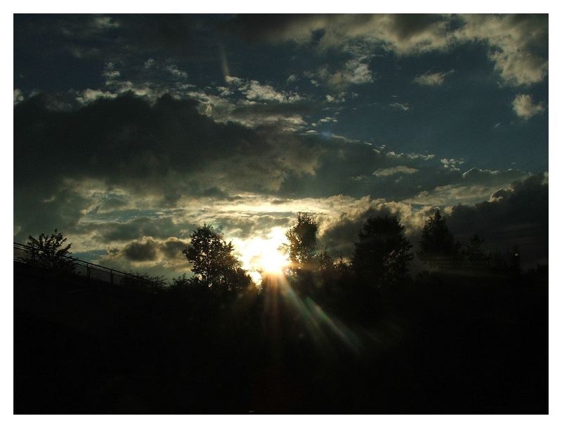 Abends auf dem Weg nach Kroatien