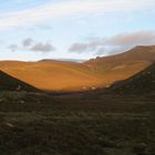 Abends auf dem Weg zum Loch Avon, Cairngorms