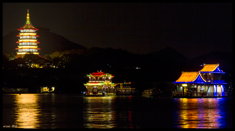 Abends auf dem West Lake...