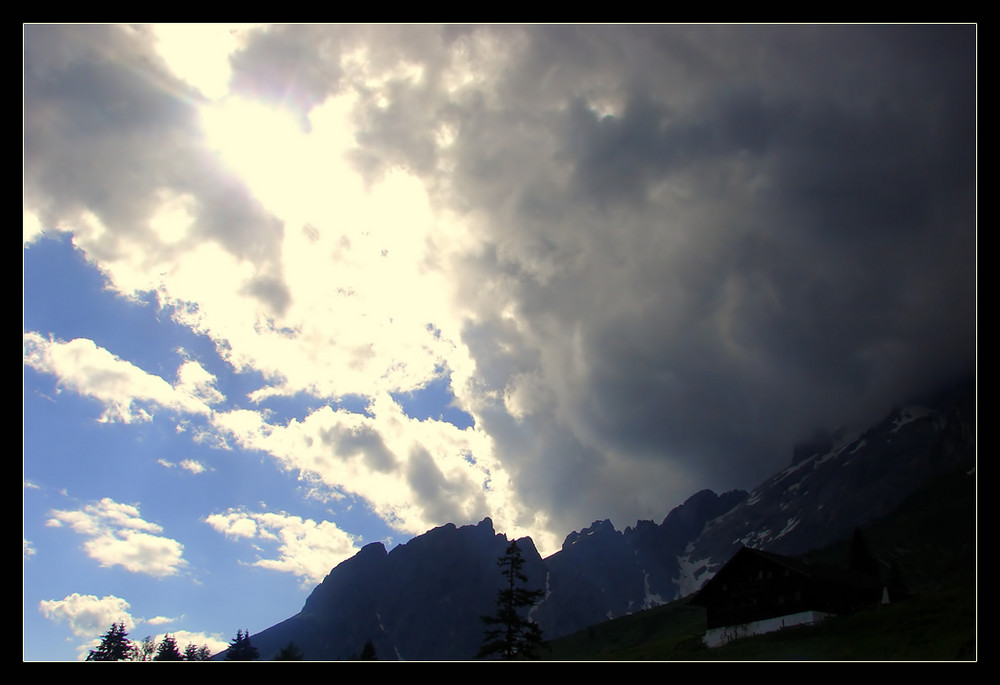 Abends auf der Alm...