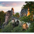 Abends auf der Bastei