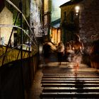 Abends auf der Brücke von Mostar