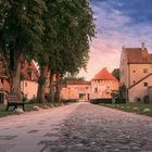 Abends auf der Burg