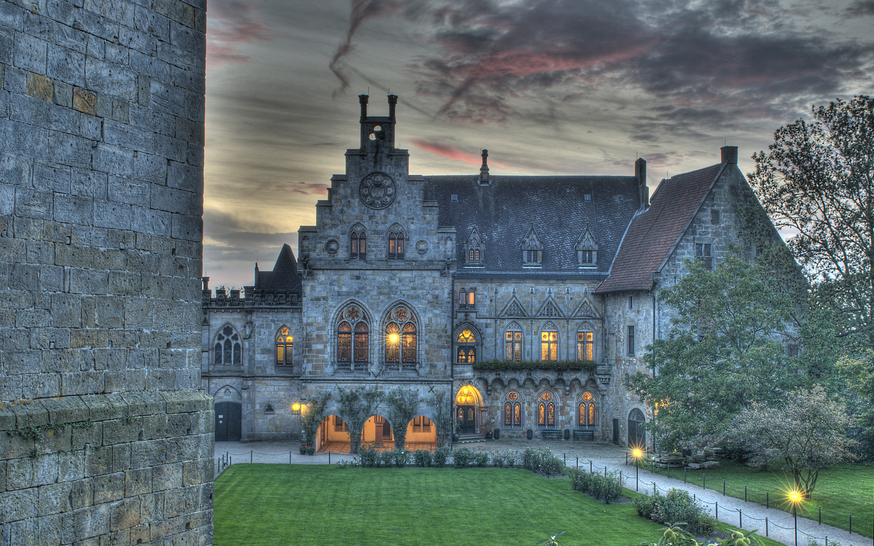 Abends auf der Burg Bentheim