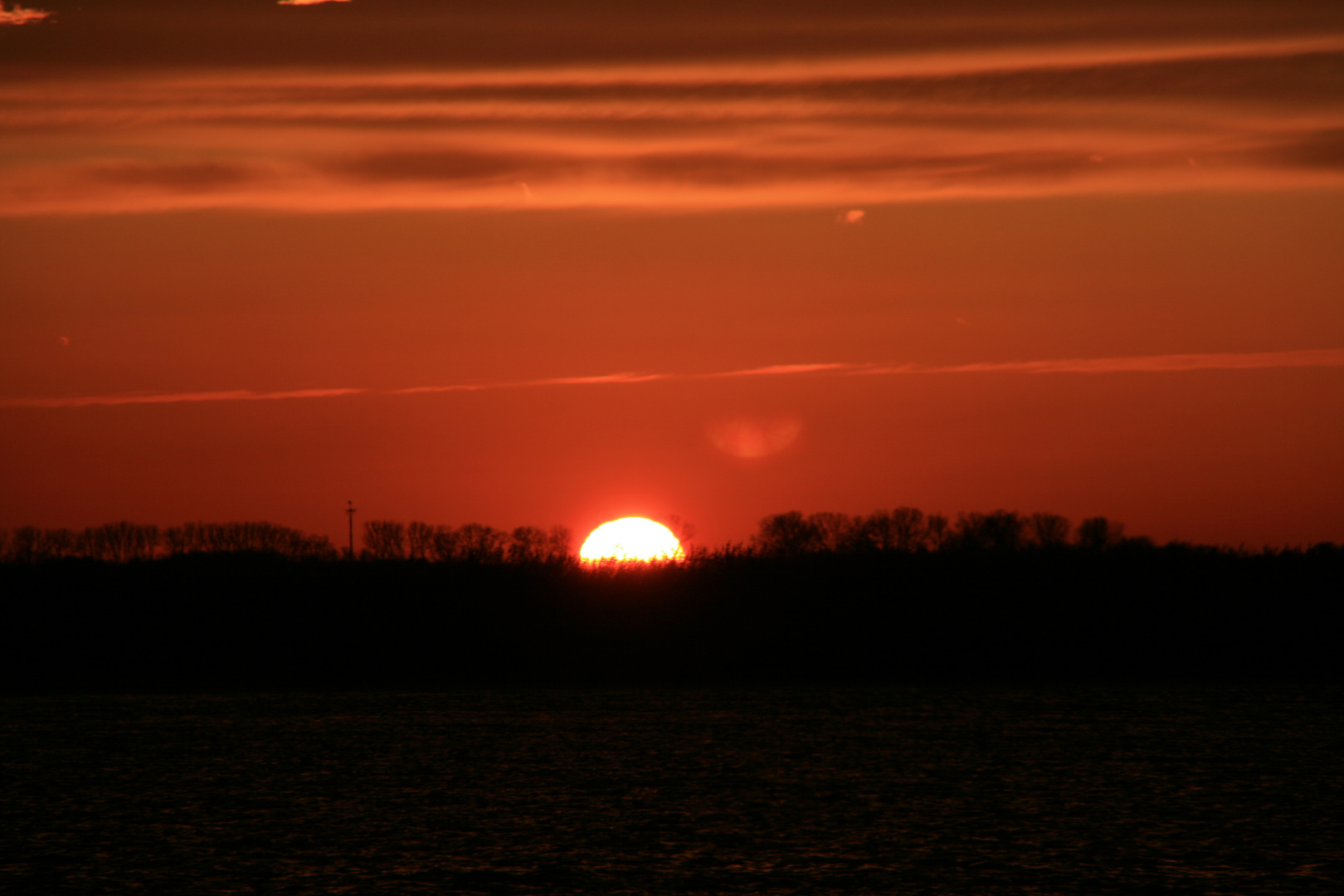 Abends auf der Elbe