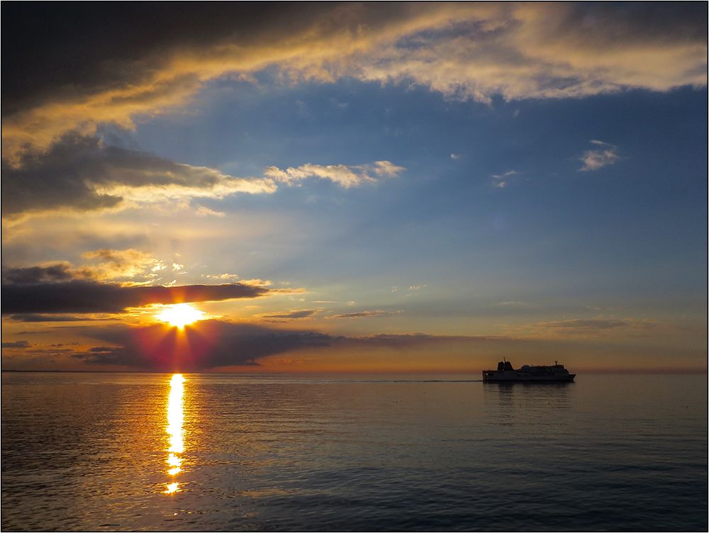 Abends auf der Ostsee