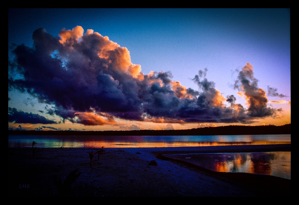 Abends auf der Sandbank