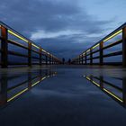 Abends auf der Seebrücke Ahlbeck...