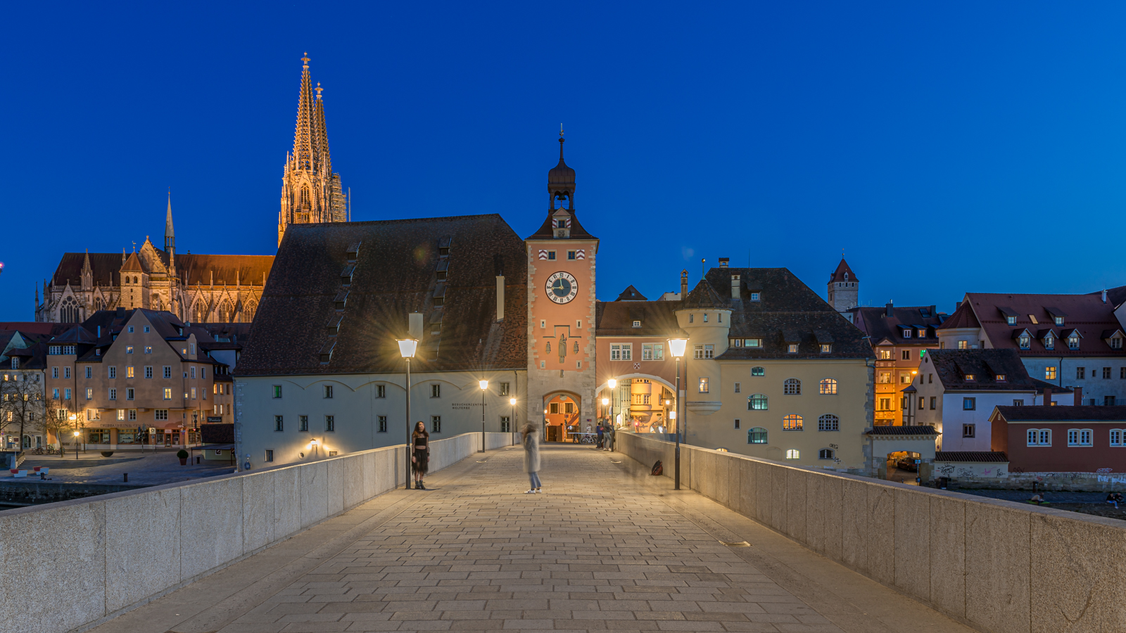 Abends auf der Steinernen Brücke