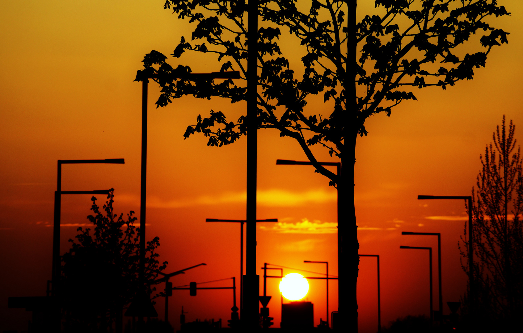 abends auf der Straße