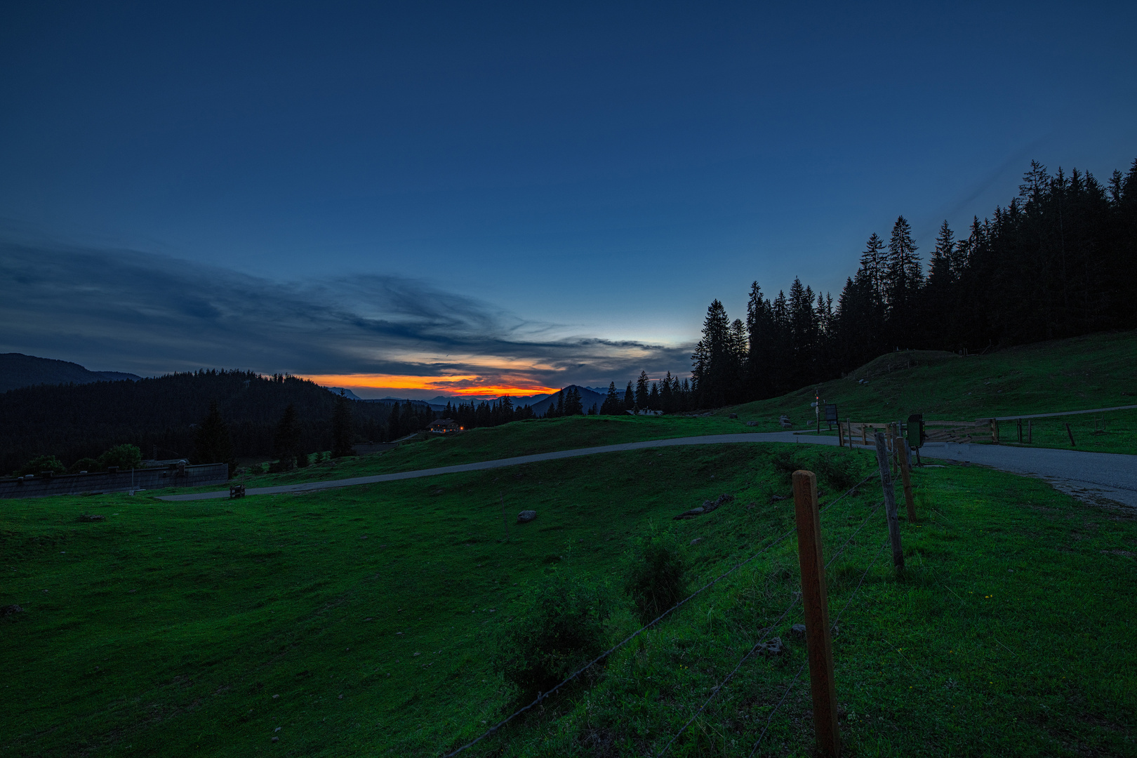 Abends auf der Winklmoosalm