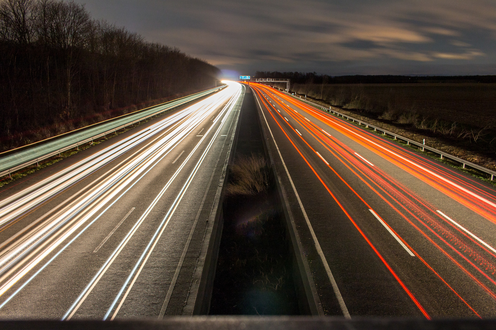 Abends Autobahn A1 Kreuz Bliesheim (Richtung Koblenz)