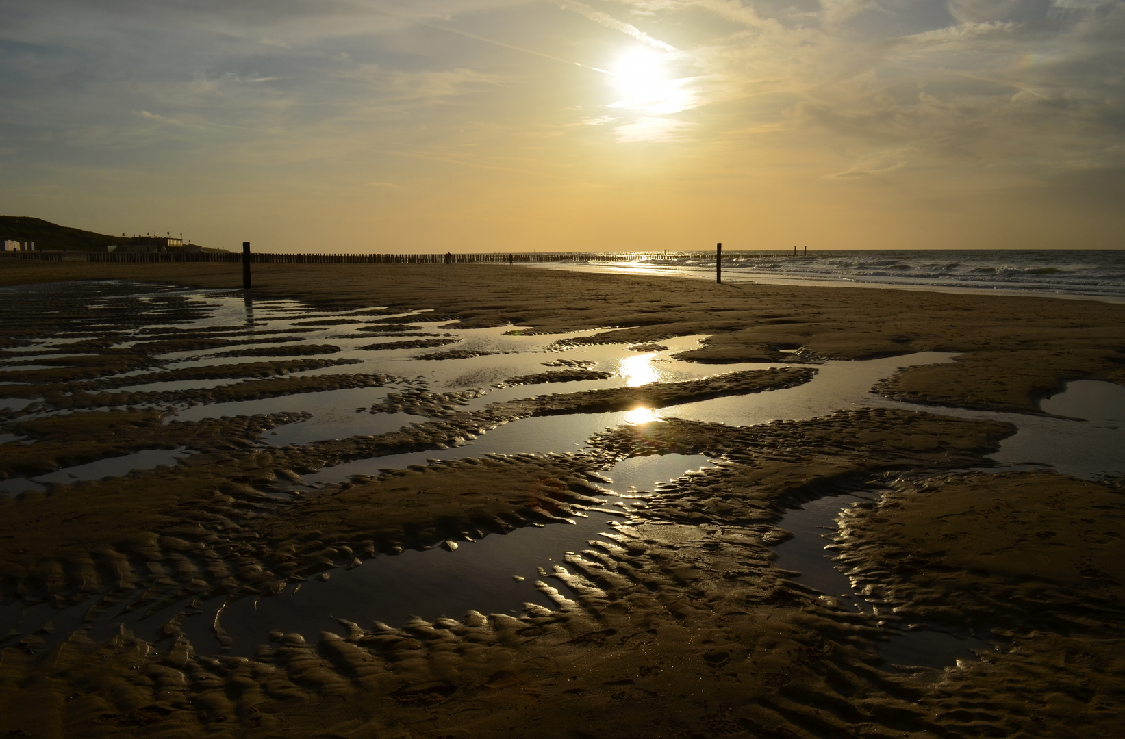 Abends bei Ebbe am Strand von Domburg