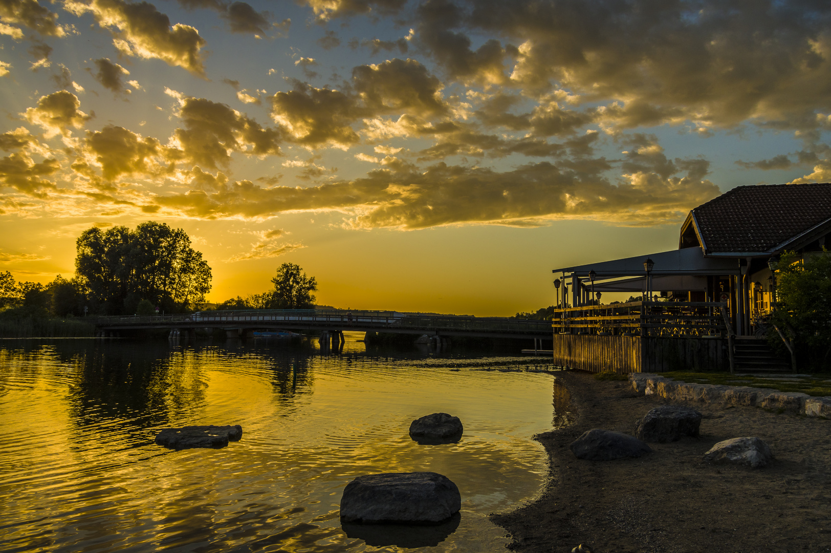 Abends beim Seebad