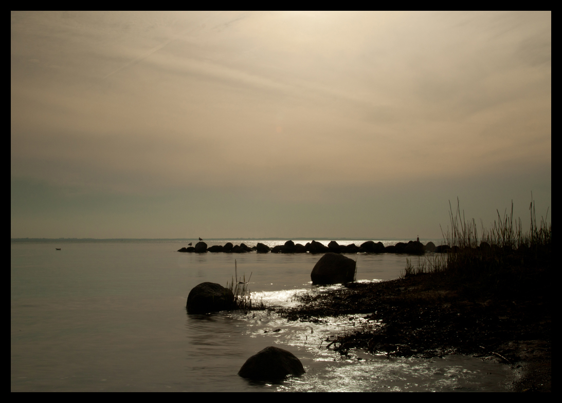 abends glänzt die Ostsee