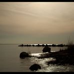 abends glänzt die Ostsee