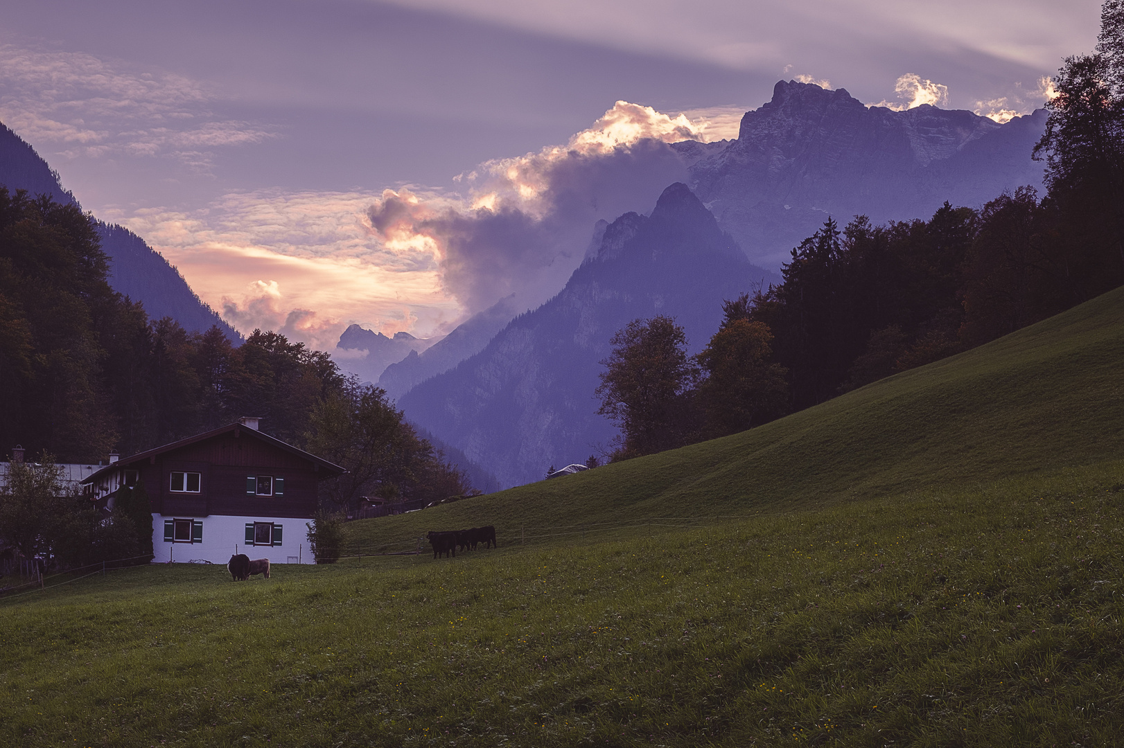 Abends im Berchtesgadener Land