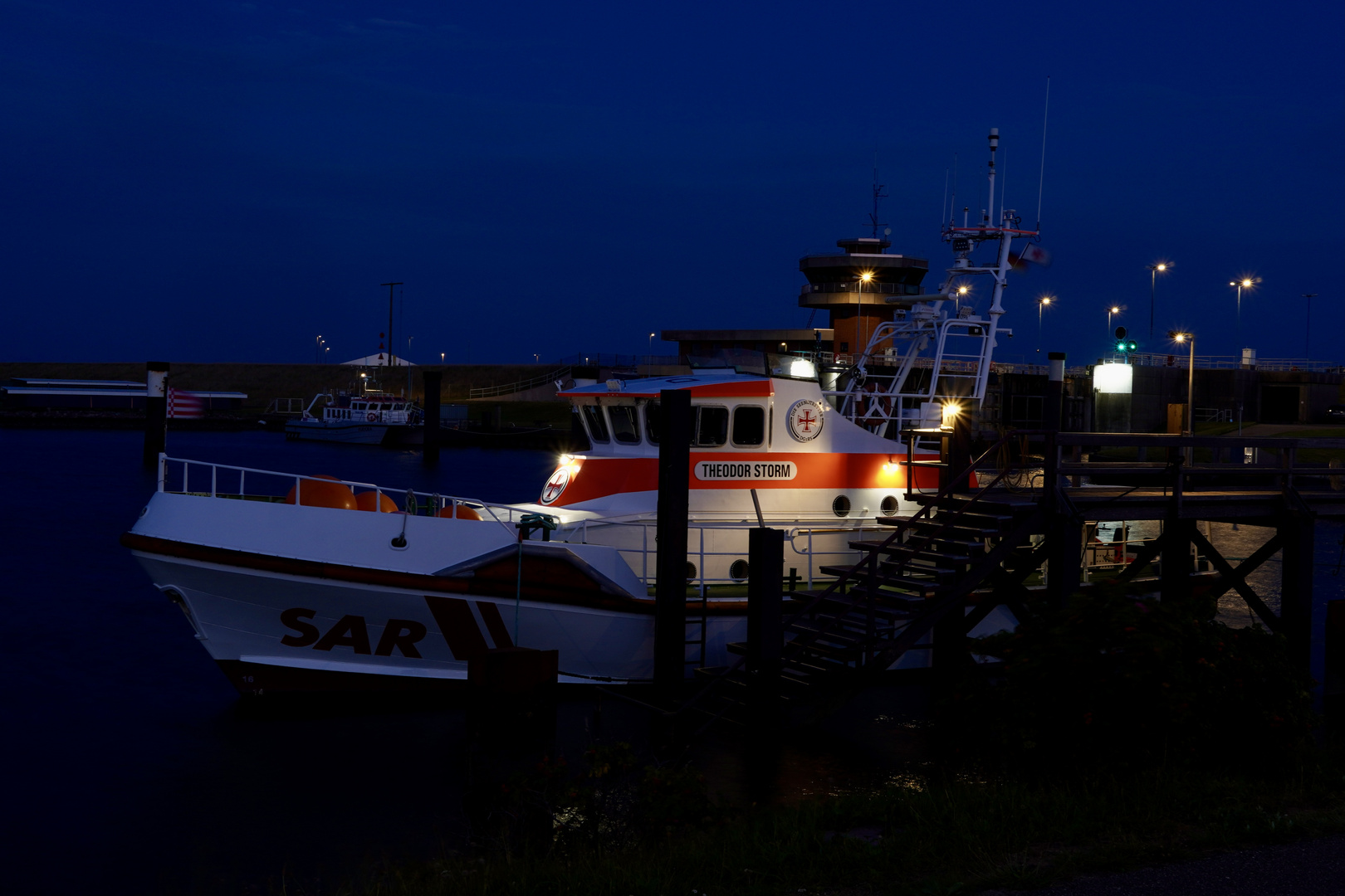 Abends im Büsumer Hafen…