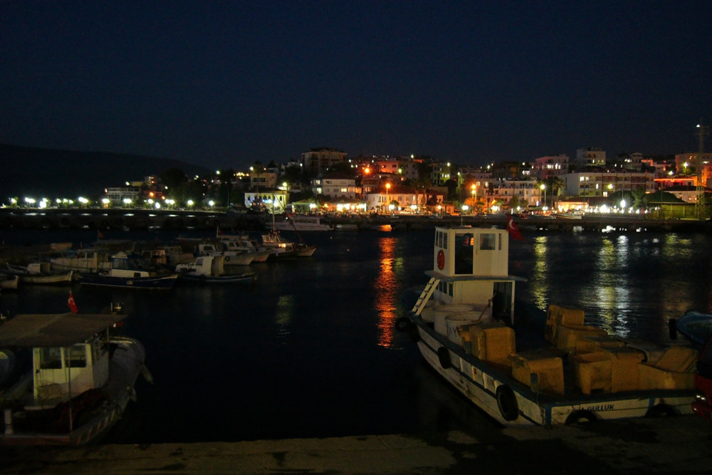 Abends im Fischerhafen (Bodrum, Türkei)