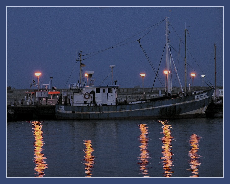 Abends im Fischerhafen von Sassnitz