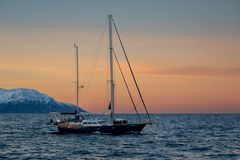 abends im Fjord