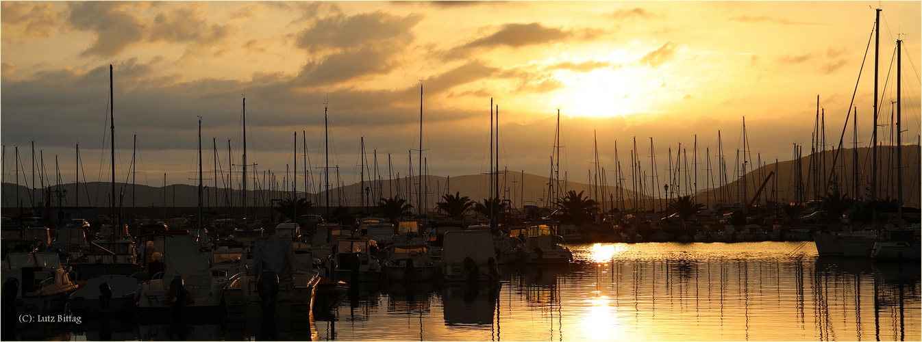 Abends im Hafen ...